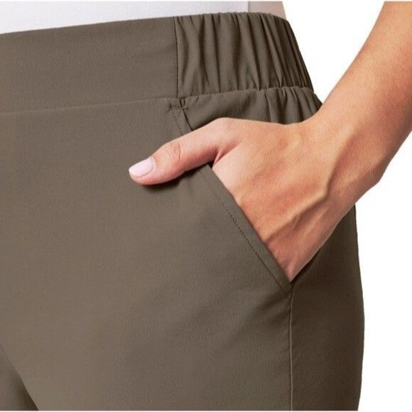 NWT Modern Ambition Women's High Rise Travel Pants Brown (Iron) Size Small - Picture 3 of 4